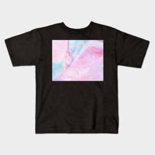 Pastel Pink and Blue Agate Kids T-Shirt